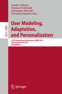 Vorderes Coverbild User Modeling, Adaption, and Personalization