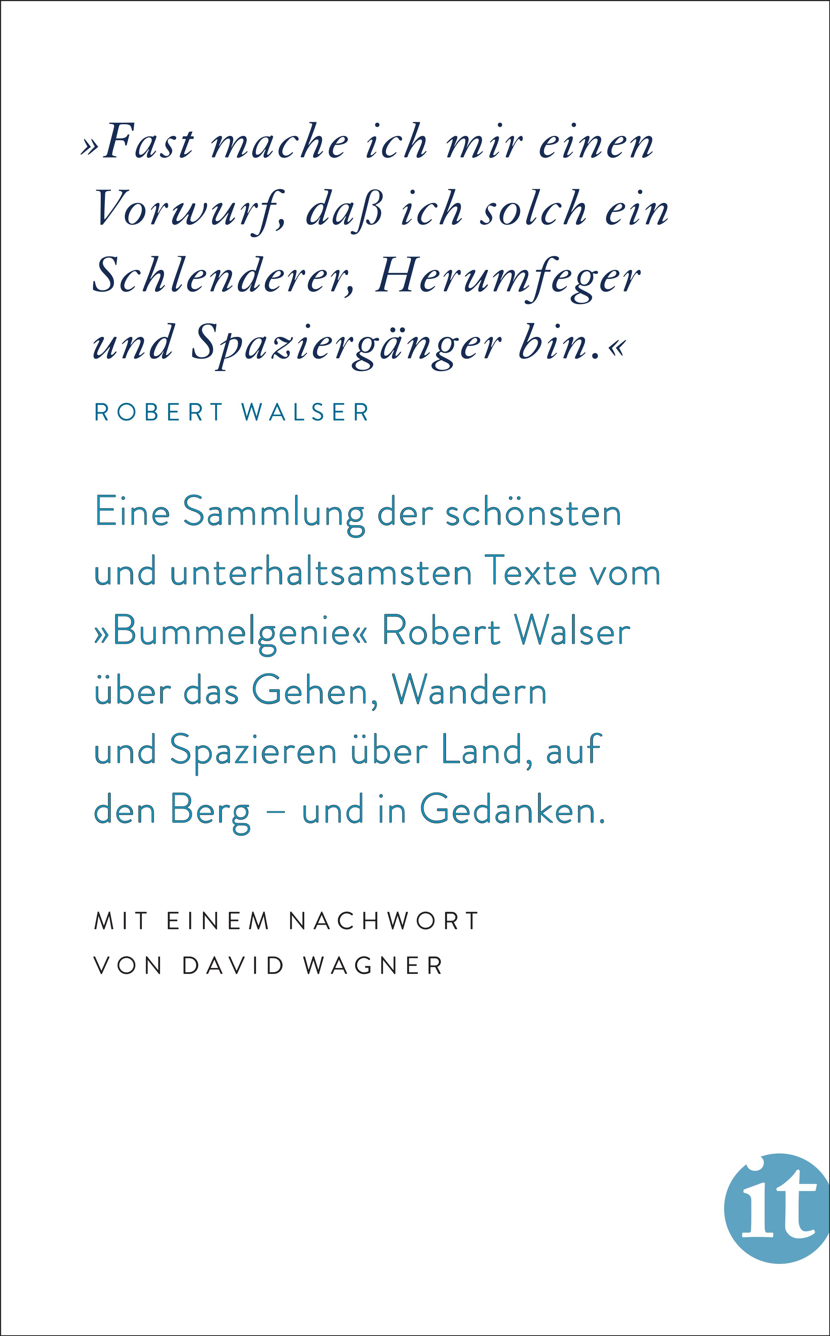 Rückseitencover »Spazieren muß ich unbedingt«