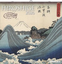 Vorderes Coverbild Hiroshige 2026 - Wand-Kalender - Broschüren-Kalender - 30x30 - 30x60 geöffnet - Kunst-Kalender