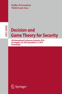 Vorderes Coverbild Decision and Game Theory for Security