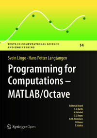 Vorderes Coverbild Programming for Computations - MATLAB/Octave