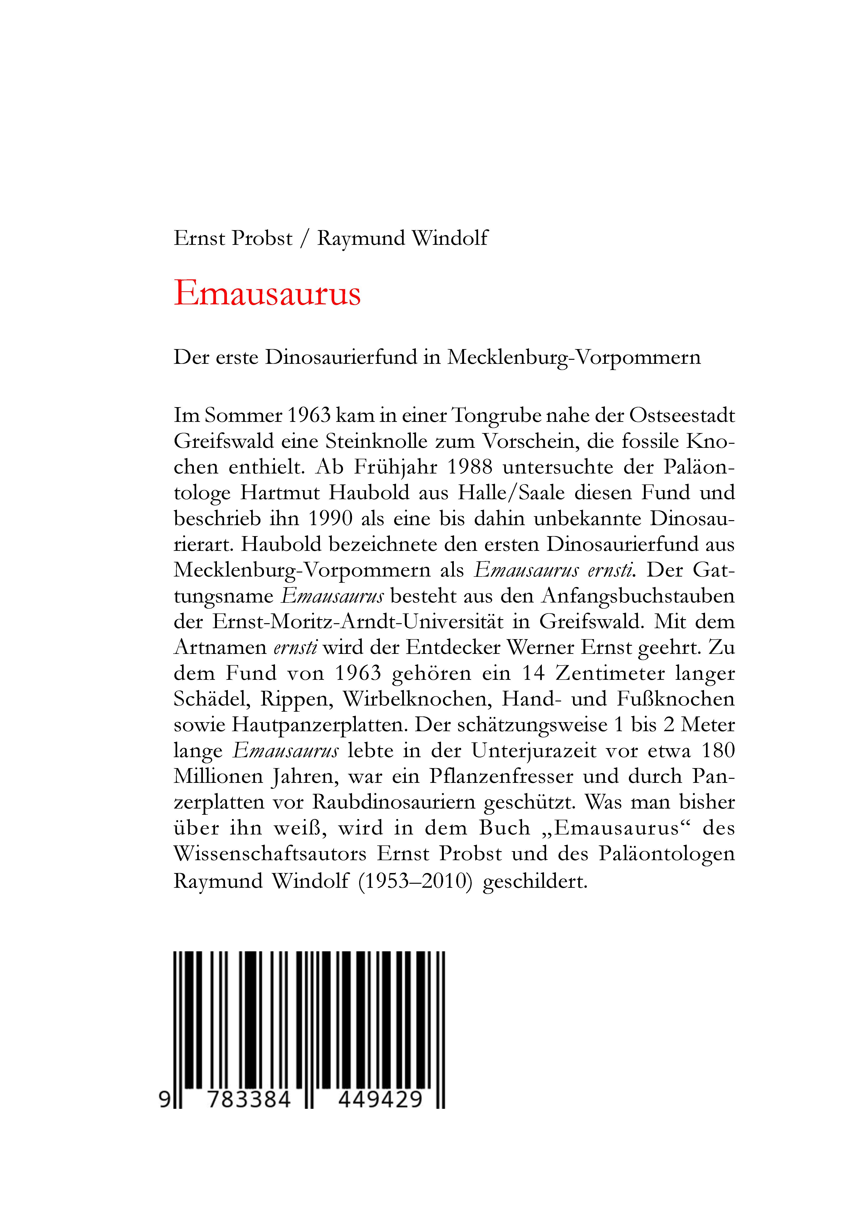 Rückseitencover Emausaurus