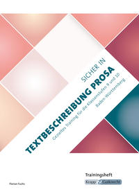 Vorderes Coverbild Sicher in Textbeschreibung Prosa – Baden-Württemberg – Trainingsheft
