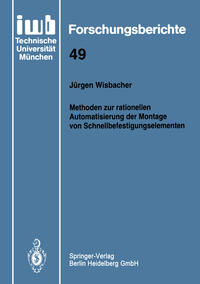 Vorderes Coverbild Methoden zur rationellen Automatisierung der Montage von Schnellbefestigungselementen