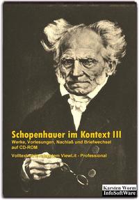 Vorderes Coverbild Schopenhauer im Kontext III - Werke, Vorlesungen, Nachlaß und Briefwechsel auf CD-ROM