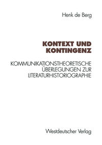 Vorderes Coverbild Kontext und Kontingenz