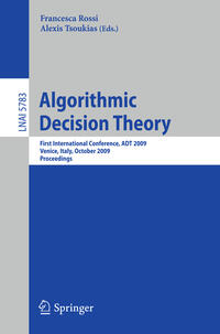 Vorderes Coverbild Algorithmic Decision Theory
