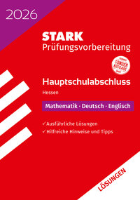 Vorderes Coverbild STARK Lösungen zu Mathematik, Deutsch, Englisch - Hauptschulabschluss 2026 Hessen - Prüfungsvorbereitung