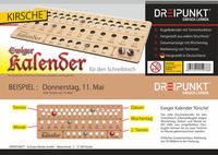 Vorderes Coverbild Bausatz Ewiger Kalender (Kirsch-Ausführung)