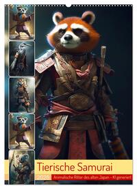 Vorderes Coverbild Tierische Samurai (Wandkalender 2025 DIN A2 hoch), CALVENDO Monatskalender