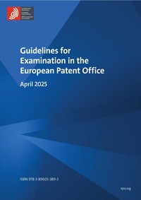 Vorderes Coverbild Guidelines for Examination in the European Patent Office