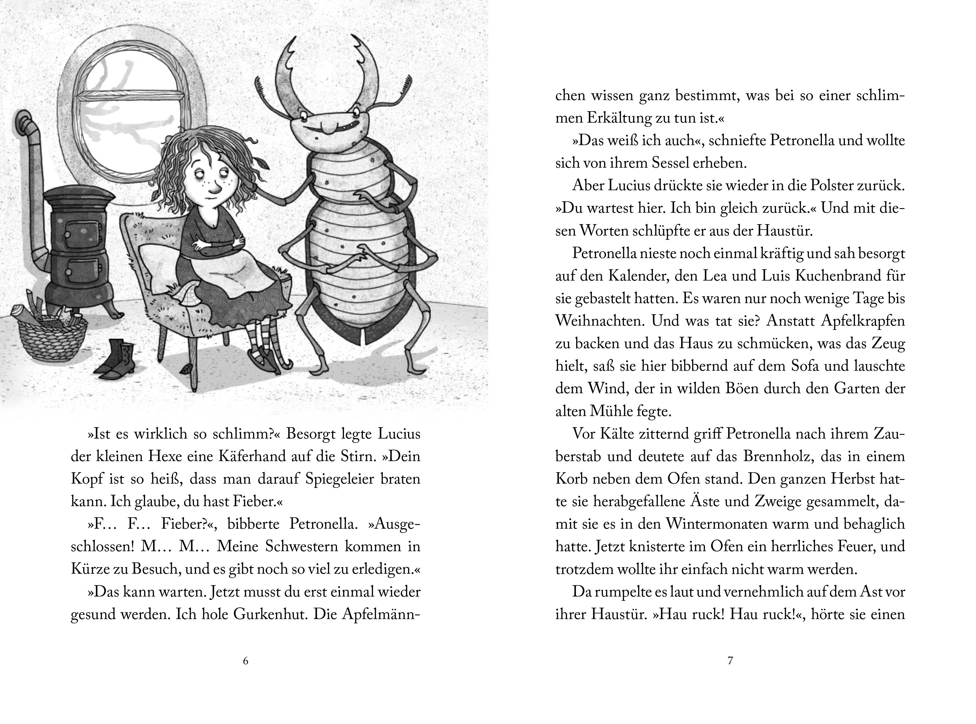 Beispielinhalt (Bild) Petronella Apfelmus - Schneeballschlacht und Wichtelstreiche (Band 3)