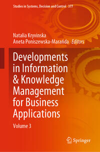 Vorderes Coverbild Developments in Information & Knowledge Management for Business Applications