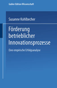 Vorderes Coverbild Förderung betrieblicher Innovationsprozesse