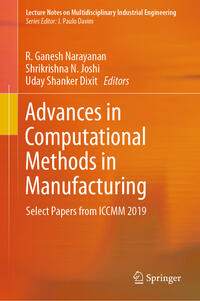 Vorderes Coverbild Advances in Computational Methods in Manufacturing