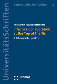 Vorderes Coverbild Effective Collaboration at the Top of the Firm