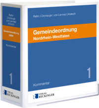 Vorderes Coverbild Gemeindeordnung Nordrhein-Westfalen