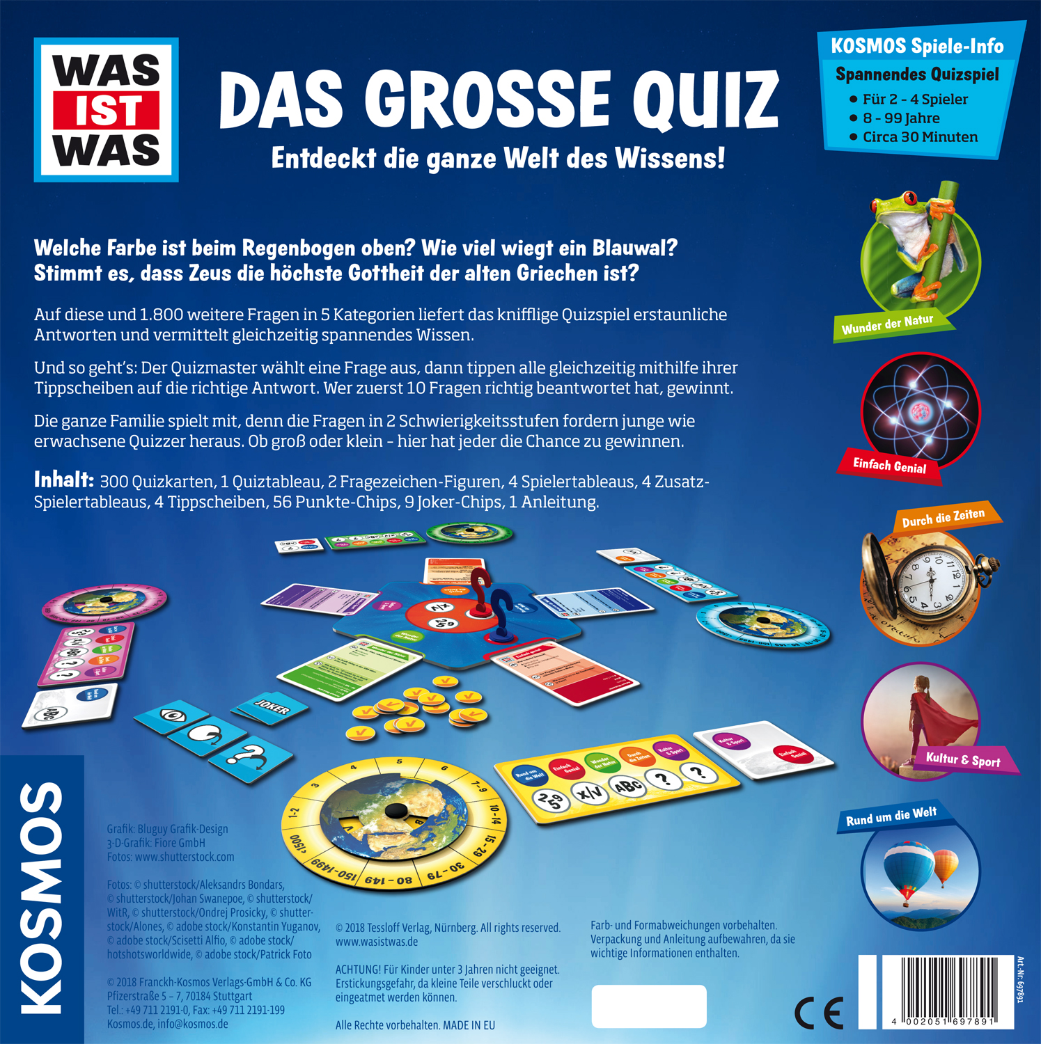 Rückseitencover WAS IST WAS Das große Quiz