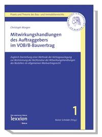 Vorderes Coverbild Mitwirkungshandlungen des Auftraggebers im VOB/B-Bauvertrag