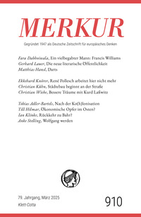 Vorderes Coverbild MERKUR 3/2025, Jg.79