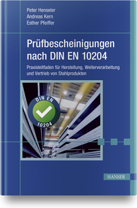 Vorderes Coverbild Prüfbescheinigungen nach DIN EN 10204
