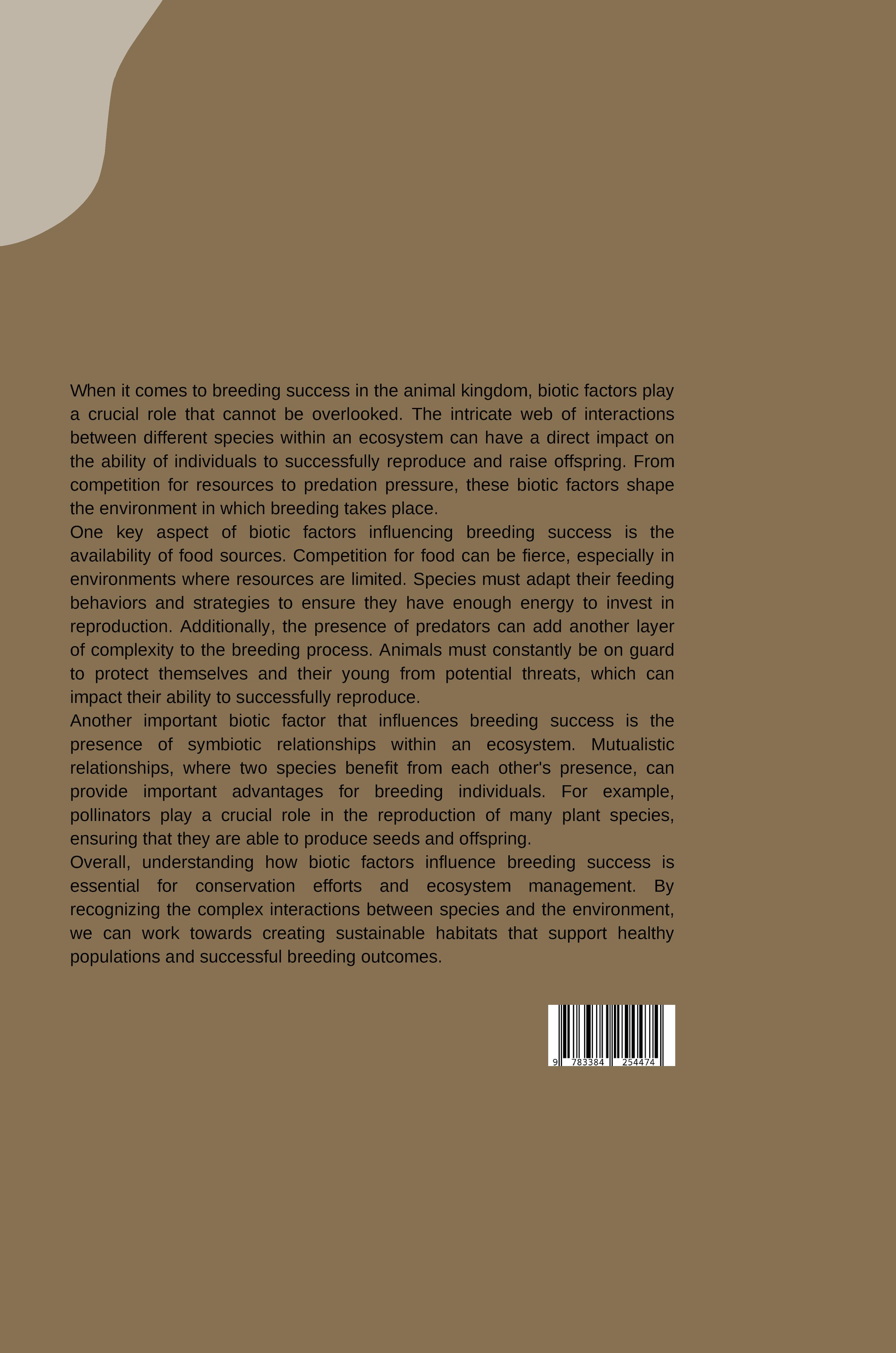 Rückseitencover Beyond the Nest: How Biotic Factors Influence Breeding Success