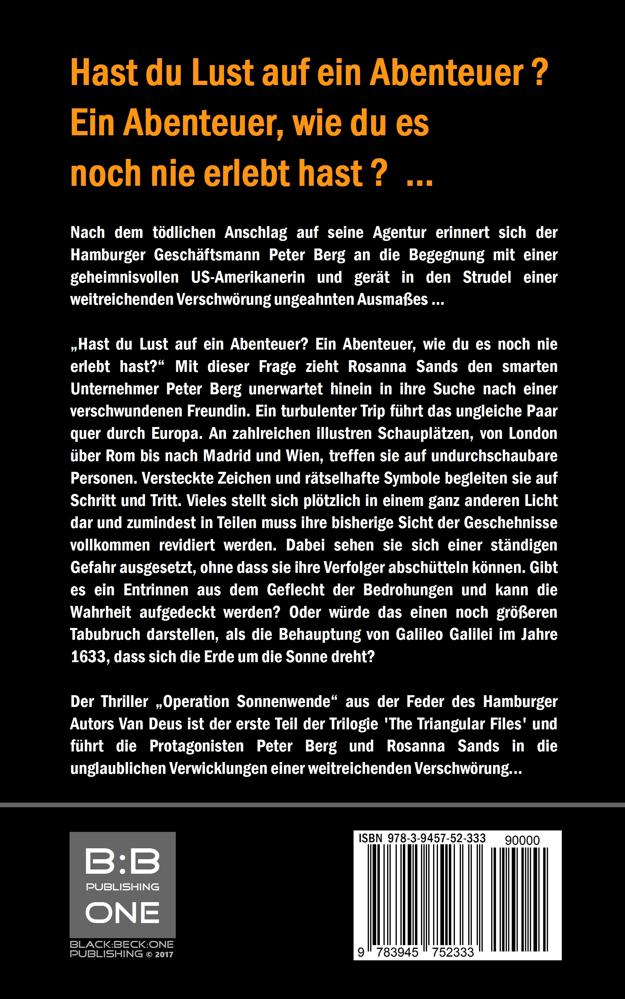 Rückseitencover Operation Sonnenwende