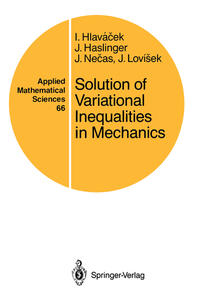 Vorderes Coverbild Solution of Variational Inequalities in Mechanics