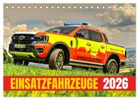 Vorderes Coverbild Einsatzfahrzeuge 112 (Tischkalender 2026 DIN A5 quer), CALVENDO Monatskalender