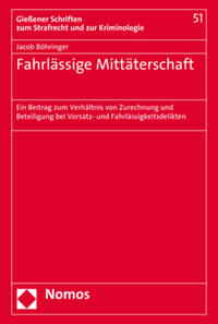 Vorderes Coverbild Fahrlässige Mittäterschaft