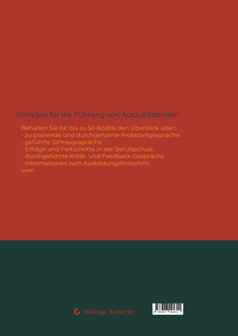 Rückseitencover Meine Azubis