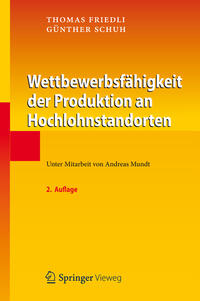 Vorderes Coverbild Wettbewerbsfähigkeit der Produktion an Hochlohnstandorten