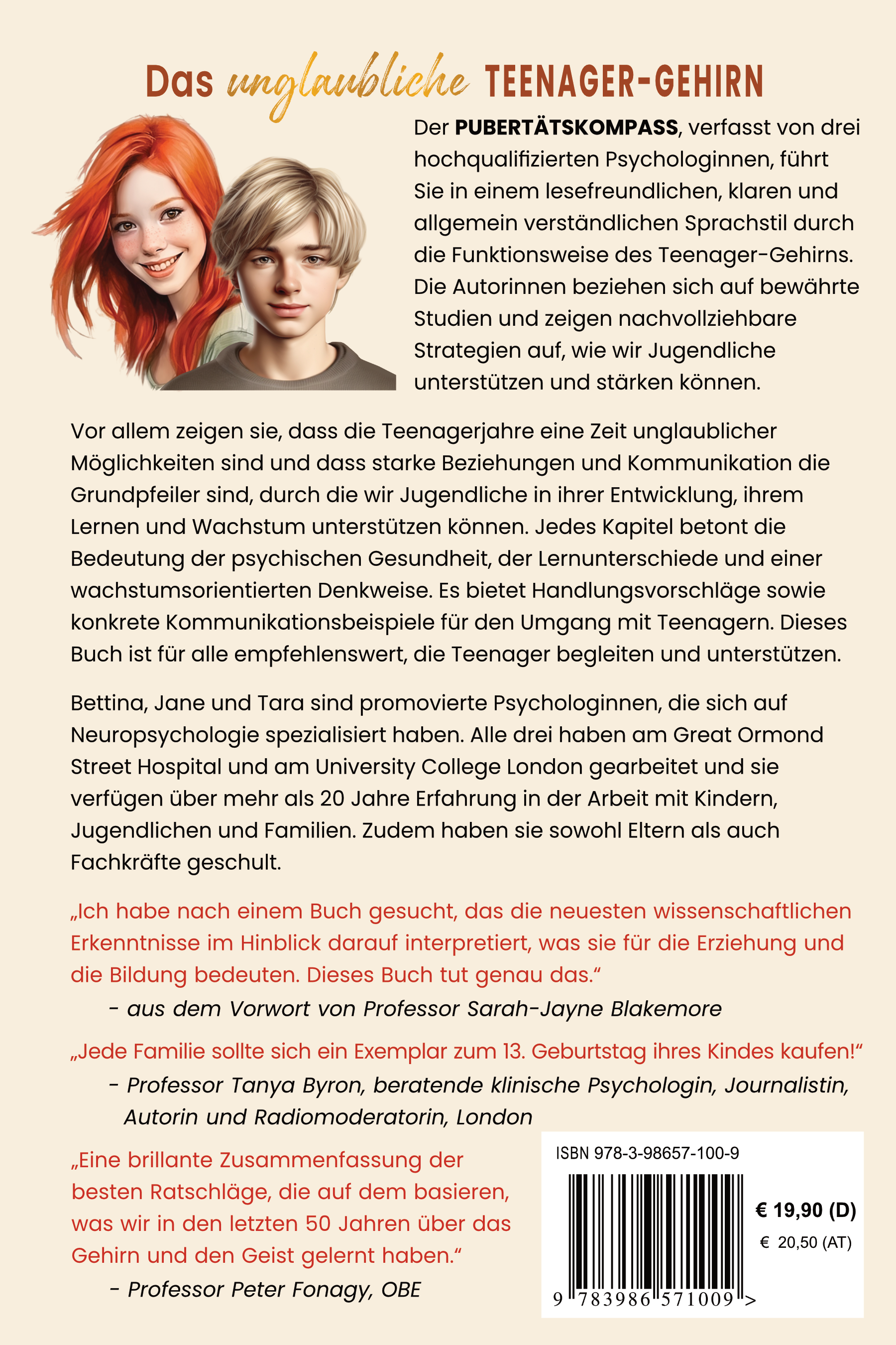 Rückseitencover Das unglaubliche TEENAGER-GEHIRN