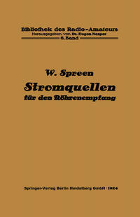 Vorderes Coverbild Stromquellen für den Röhrenempfang