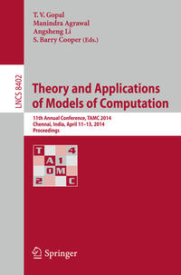 Vorderes Coverbild Theory and Applications of Models of Computation