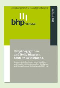 Vorderes Coverbild Heilpädagoginnen und Heilpädagogen heute in Deutschland