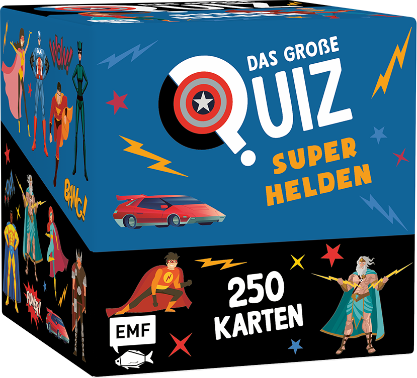 Anderes Coverbild Kartenbox: Das große Quiz – Superhelden