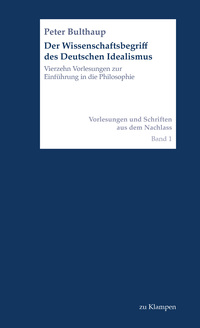 Vorderes Coverbild Der Wissenschaftsbegriff des Deutschen Idealismus