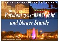 Vorderes Coverbild Potsdam zwischen Nacht und blauer Stunde (Wandkalender 2026 DIN A4 quer), CALVENDO Monatskalender