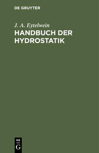 Vorderes Coverbild Handbuch der Hydrostatik