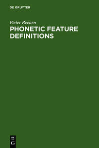 Vorderes Coverbild Phonetic Feature Definitions