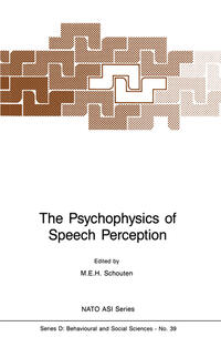 Vorderes Coverbild The Psychophysics of Speech Perception