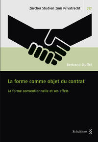 Vorderes Coverbild La forme comme objet du contrat