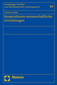 Vorderes Coverbild Kooperationen wissenschaftlicher Einrichtungen