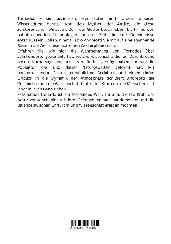 Rückseitencover Faszination Tornado