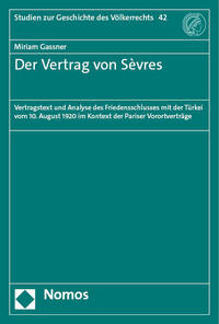 Vorderes Coverbild Der Vertrag von Sèvres