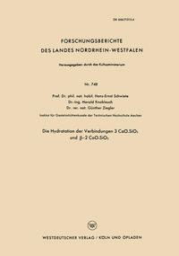 Vorderes Coverbild Die Hydratation der Verbindungen 3 CaO.SiO2 und ß-2 CaO.SiO2