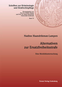 Vorderes Coverbild Alternativen zur Ersatzfreiheitsstrafe