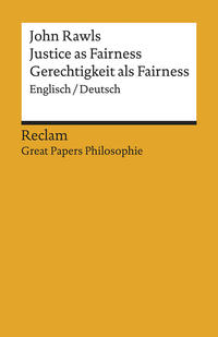 Vorderes Coverbild Justice as Fairness / Gerechtigkeit als Fairness. Englisch/Deutsch