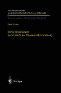Vorderes Coverbild Verfahrensmodelle zum Schutz vor Rassendiskriminierung